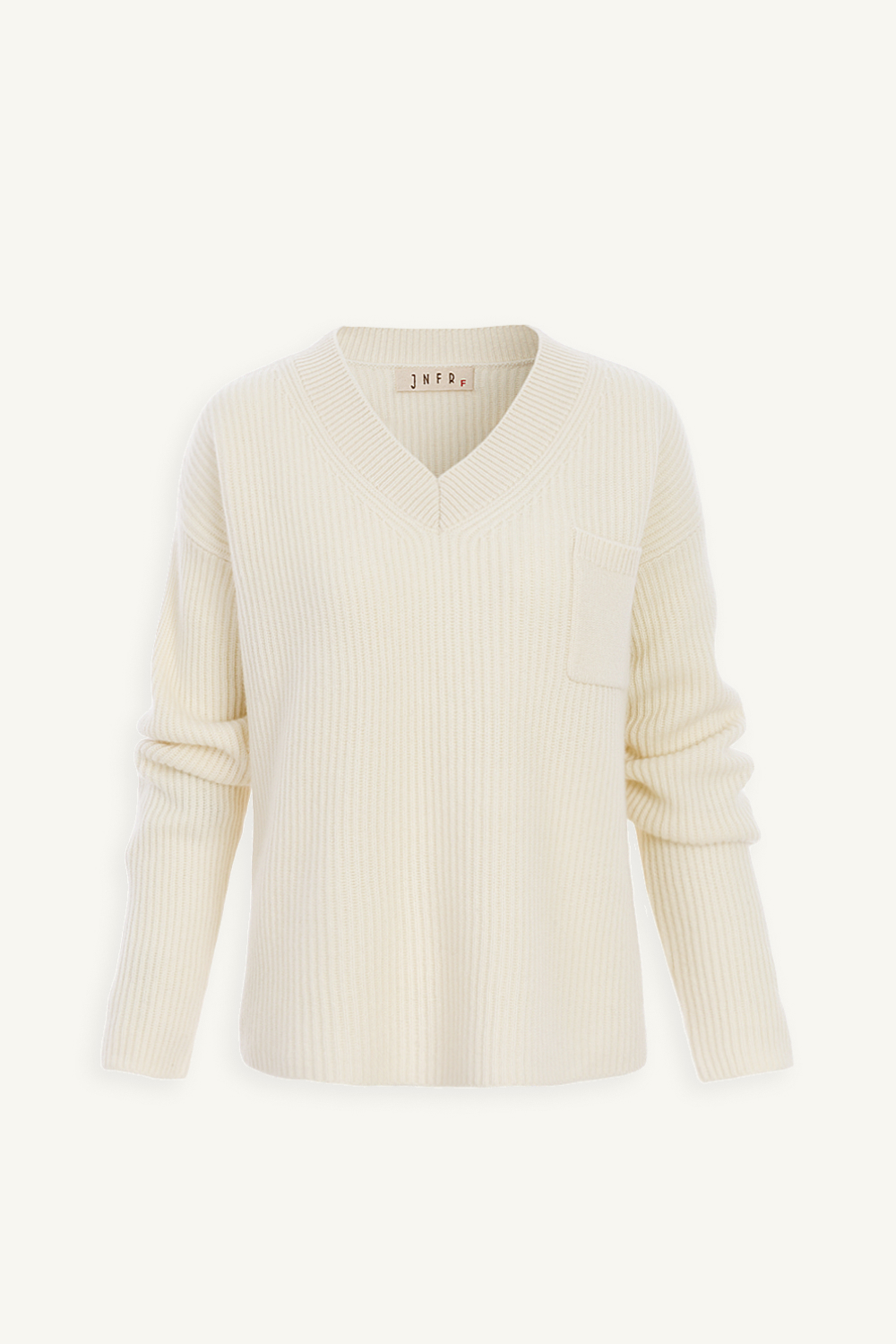 front 100% cashmere V領羊絨上衣